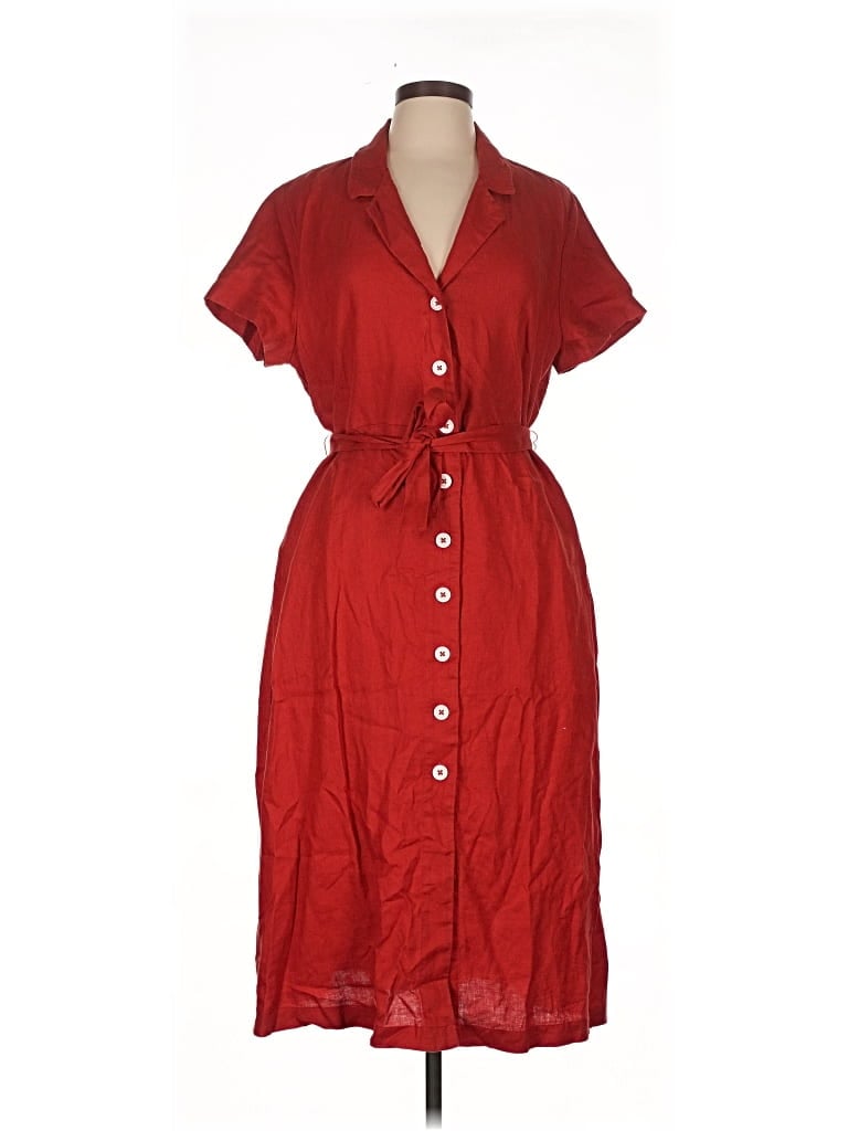 Quince Casual Dress In Red