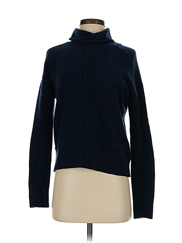 Pre-owned Banana Republic Turtleneck Sweater In Blue