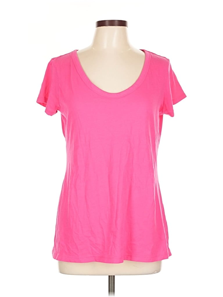 Pre-owned Banana Republic Short Sleeve T-shirt In Pink