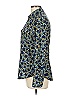MICHAEL Michael Kors 100% Polyester Floral Blue Long Sleeve Blouse Size L - photo 5