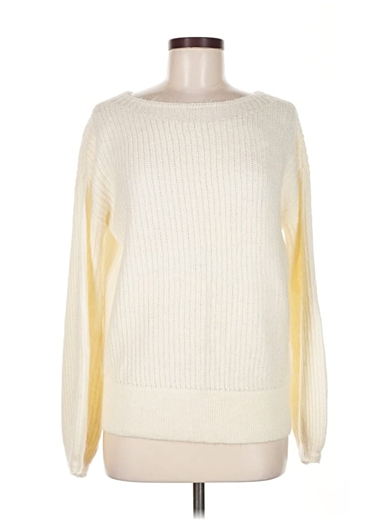 Pre-owned Boden Pullover Sweater In White