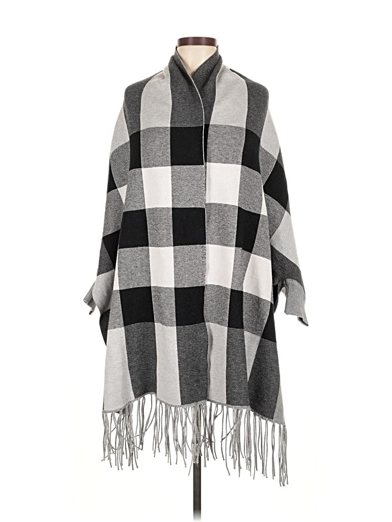 Pre-owned Crosstree Lane Poncho In Gray