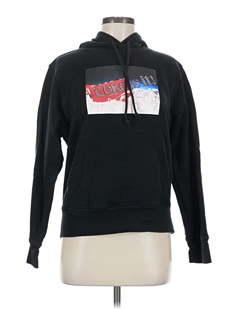 Pre-owned Coca-cola Pullover Hoodie In Black