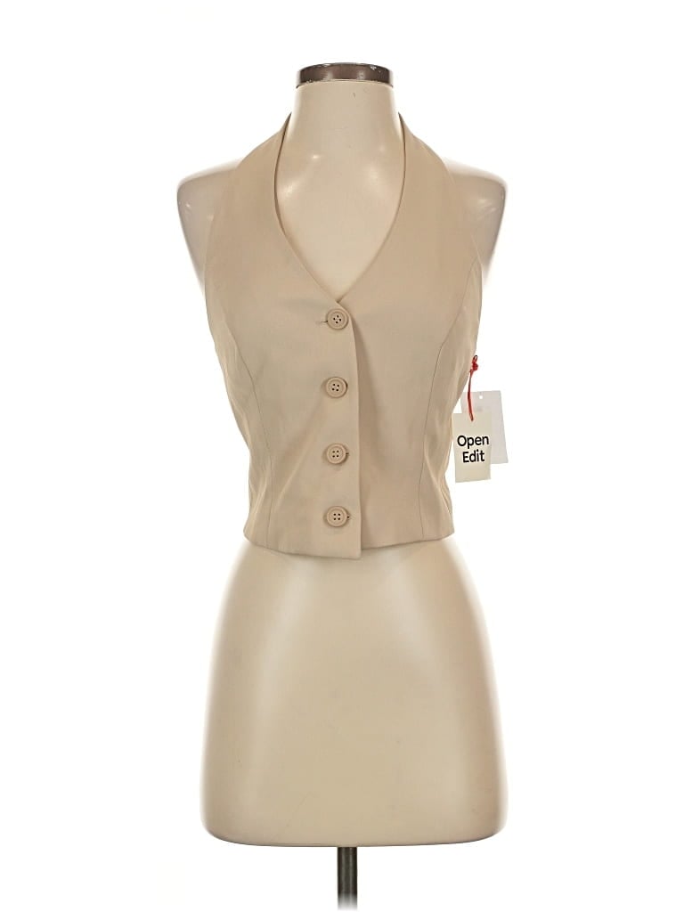 Open Edit Sleeveless Blouse In Brown