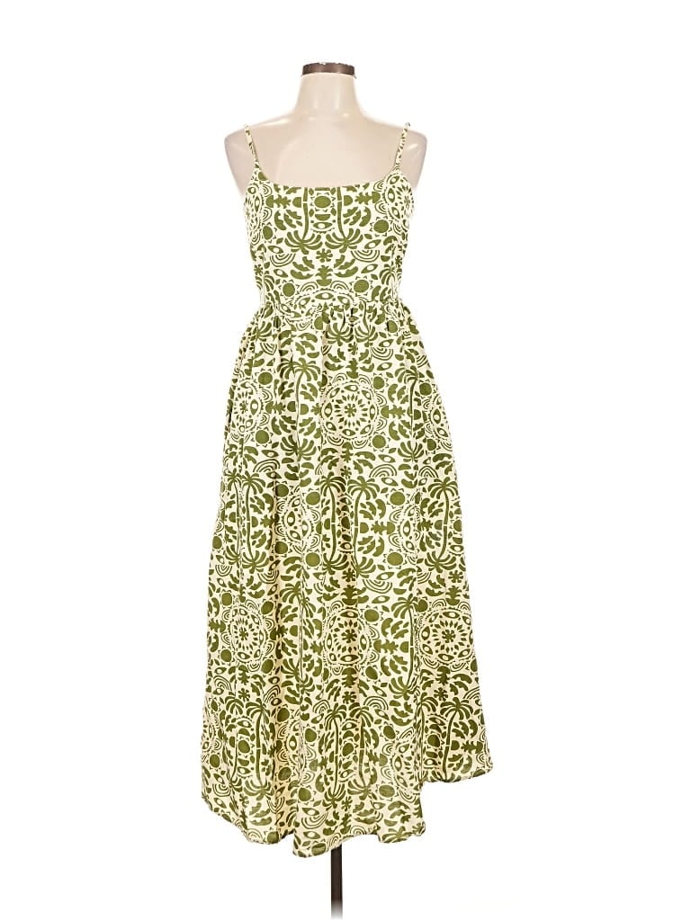 Pre-owned Japna Casual Dress In Green