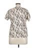 Shein Ivory Short Sleeve Blouse Size XL (estimated) - photo 2