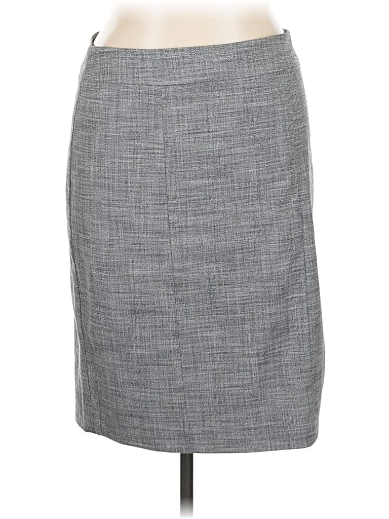 Pre-owned Ann Taylor Factory Formal Skirt In Gray