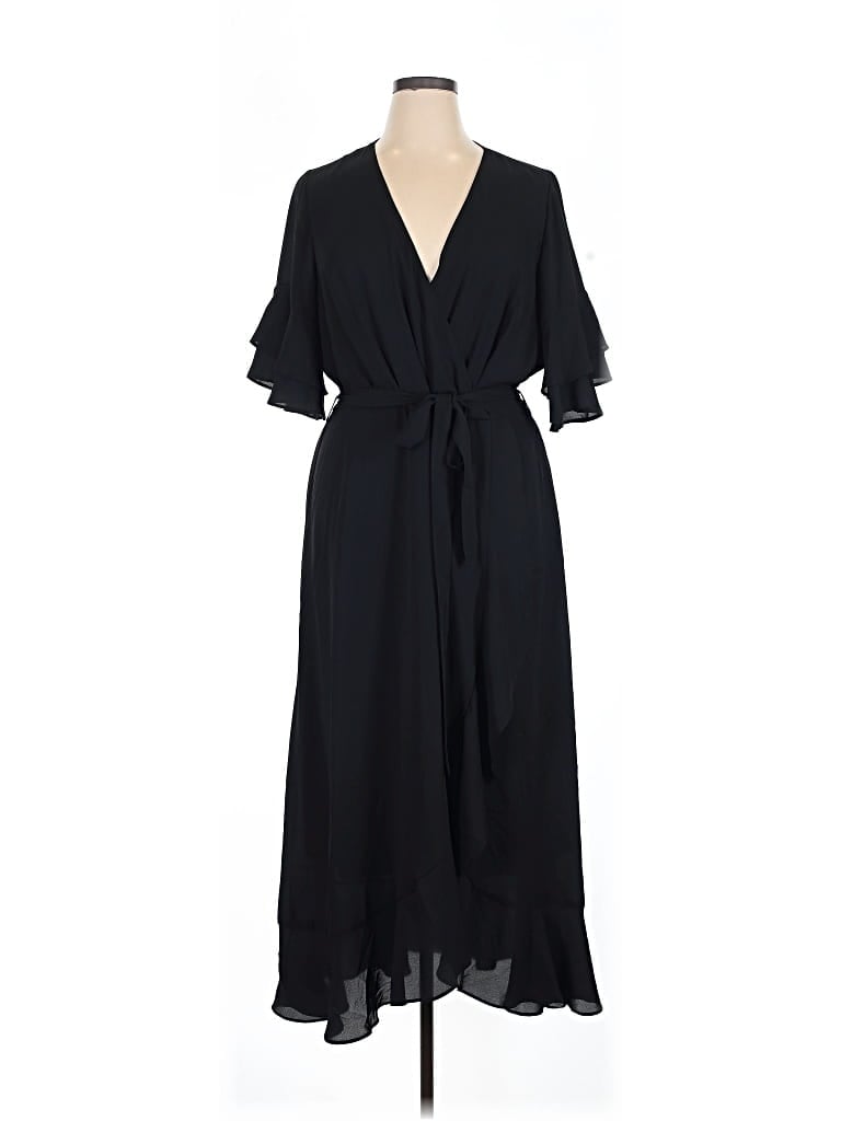 Pre-owned City Chic Casual Dress In Black