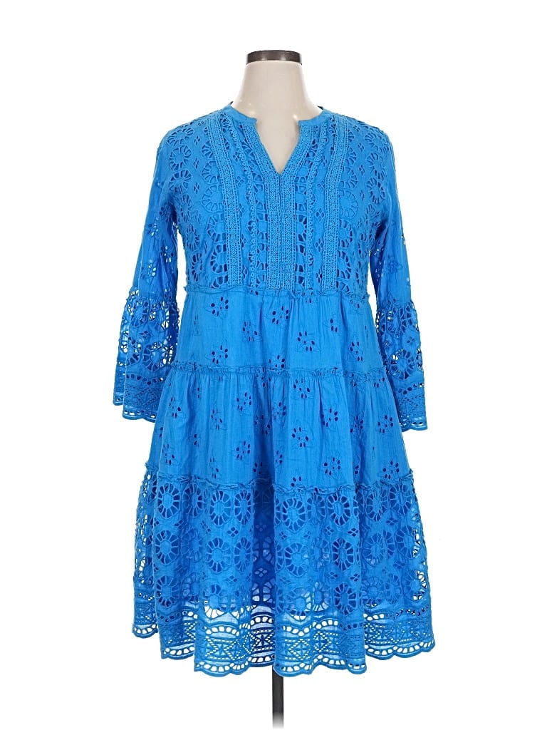 Pre-owned Soft Surroundings Casual Dress In Blue
