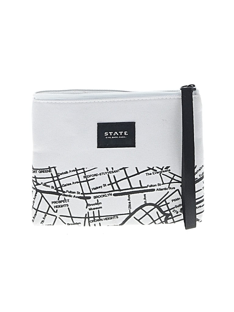 Pre-owned State Wristlet In White
