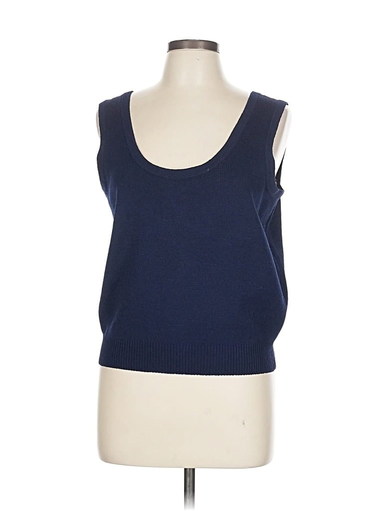 UNBRANDED Pre-owned Tank Top Blue Strapless Neckline Tops