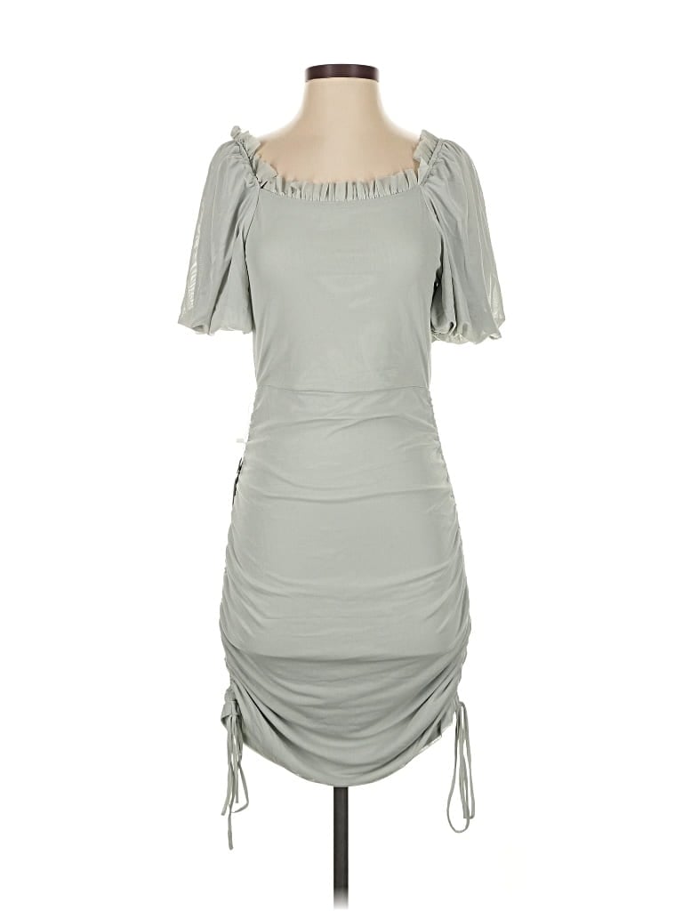 Pre-owned Mia Joy Cocktail Dress In Gray
