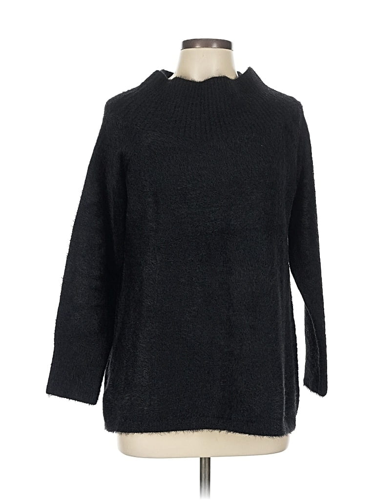 Pre-owned Ann Taylor Loft Turtleneck Sweater In Black