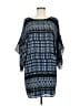 BCBGMAXAZRIA 100% Polyester Graphic Blue Casual Dress Size M - photo 1