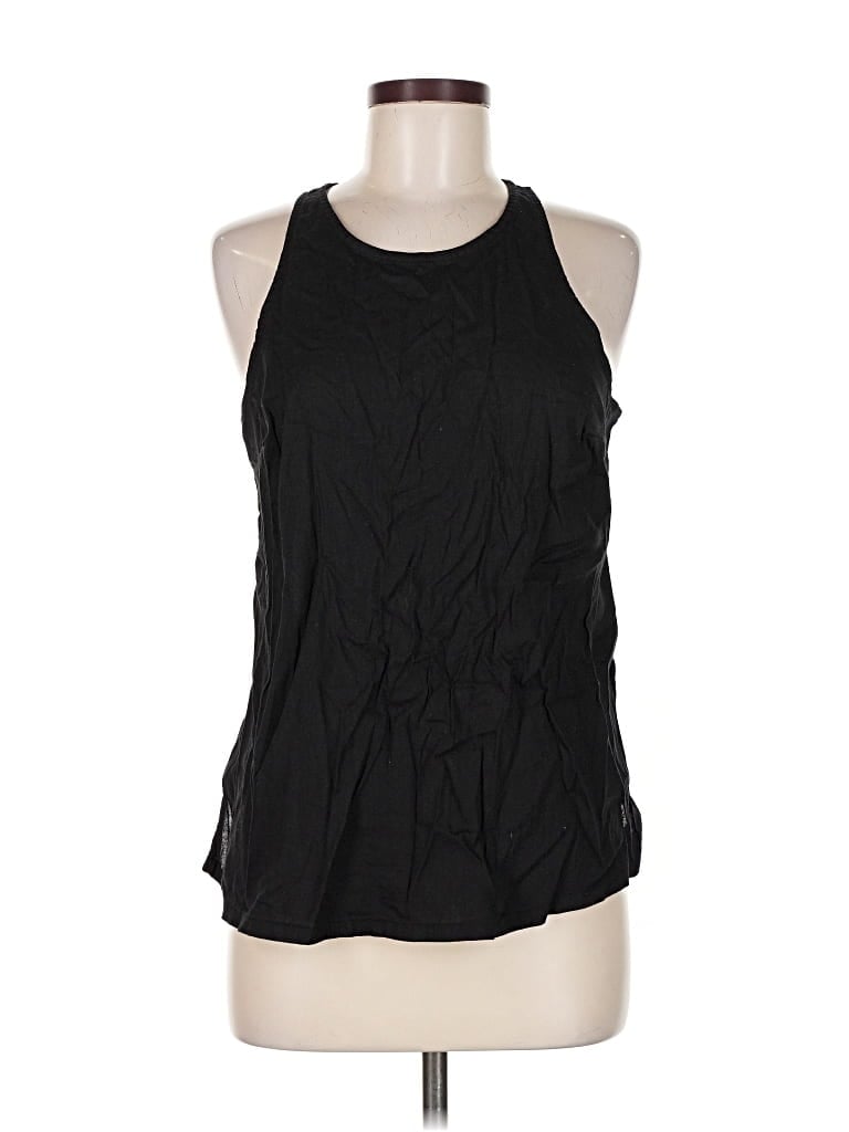Pre-owned Old Navy Tank Top Black Halter Neckline Tops