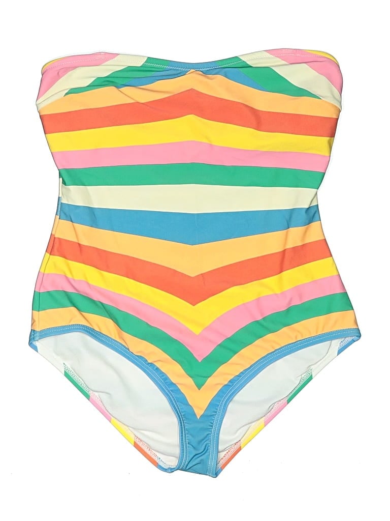 Pre-owned Unique Vintage One Piece Swimsuit In Yellow