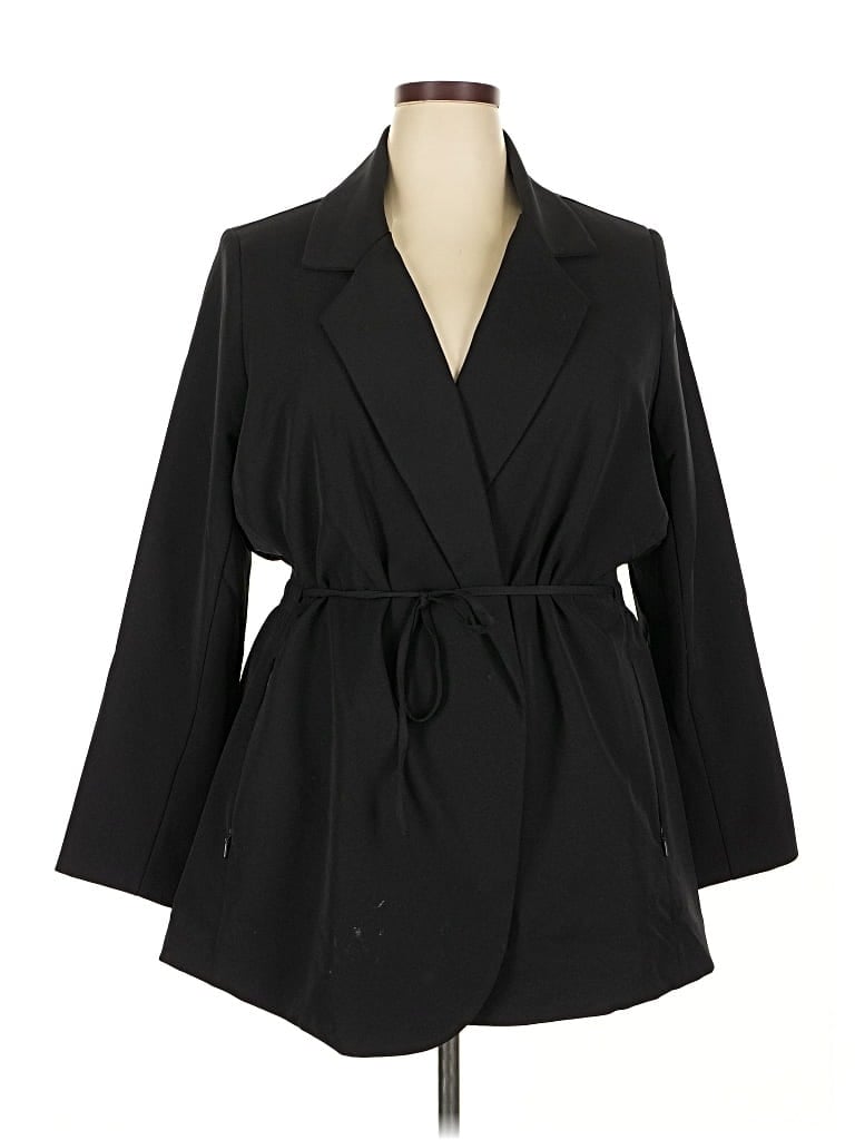 Pre-owned Athleta Trenchcoat In Black