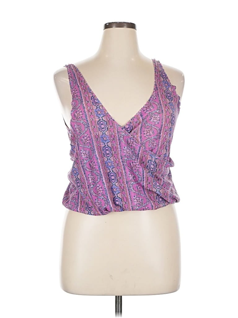 Pre-owned We The Free Sleeveless Blouse In Purple