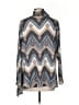 Bobeau Chevron-herringbone Gray Long Sleeve Blouse Size S - photo 2