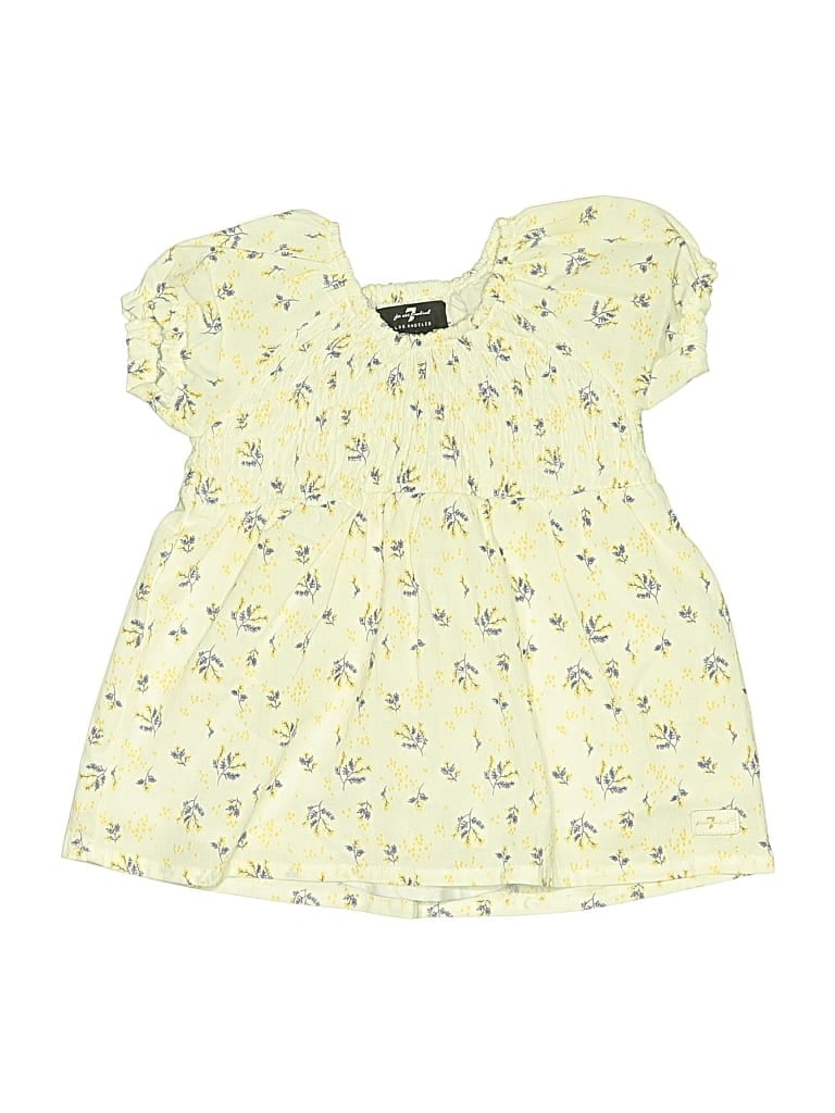 Pre-owned 7 For All Mankind Kids' Dress In Yellow