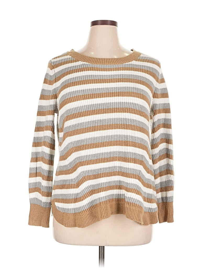 Pre-owned Lane Bryant Pullover Sweater In Brown