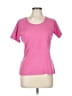 FILA Solid Pink Active T-Shirt Size L - photo 1