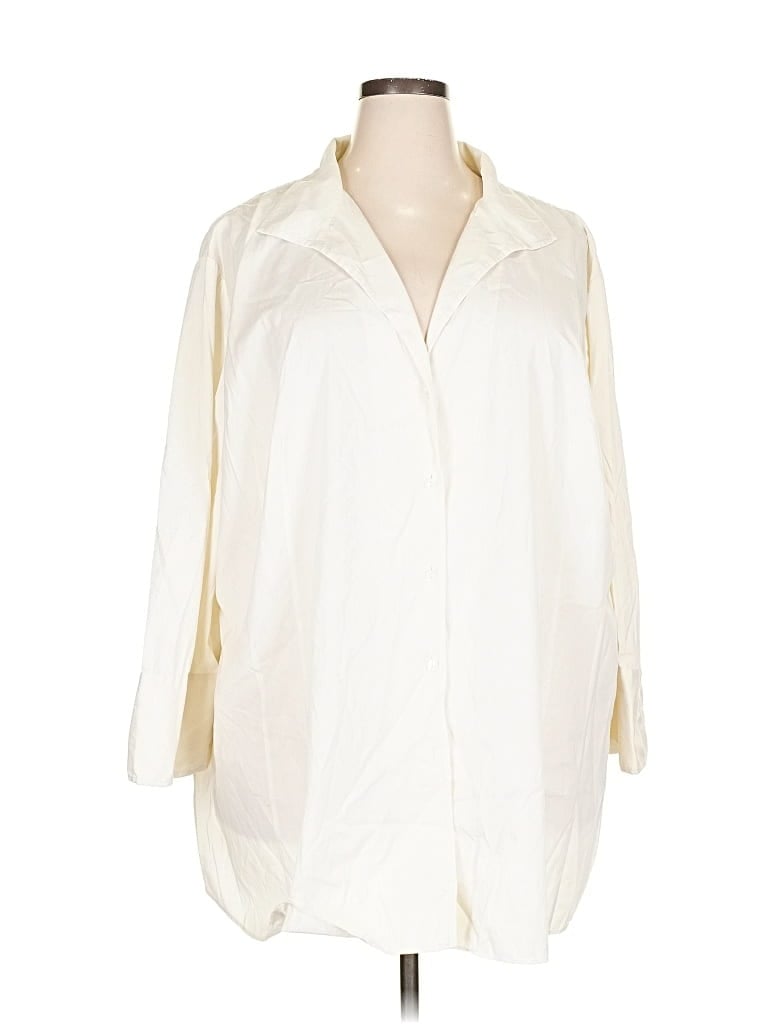Pre-owned Lafayette 148 Kimono In White