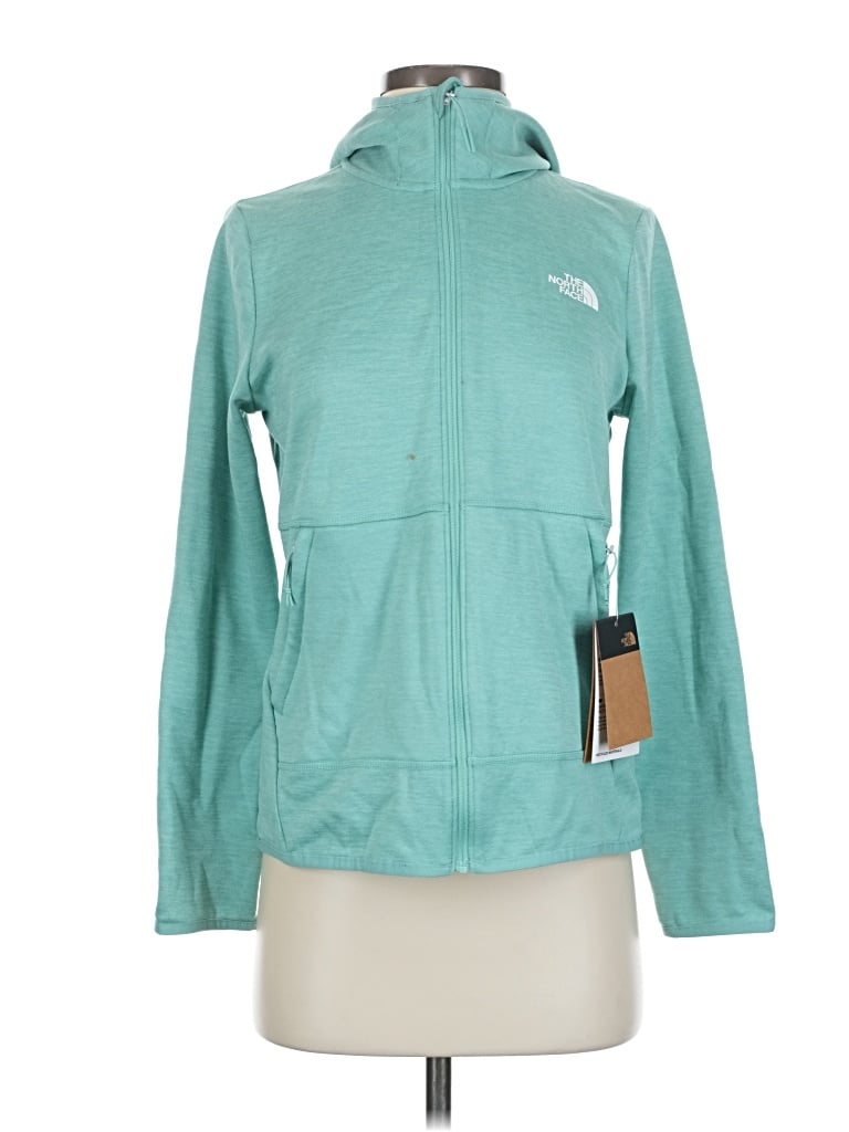 Pre-owned The North Face Zip Up Hoodie In Blue