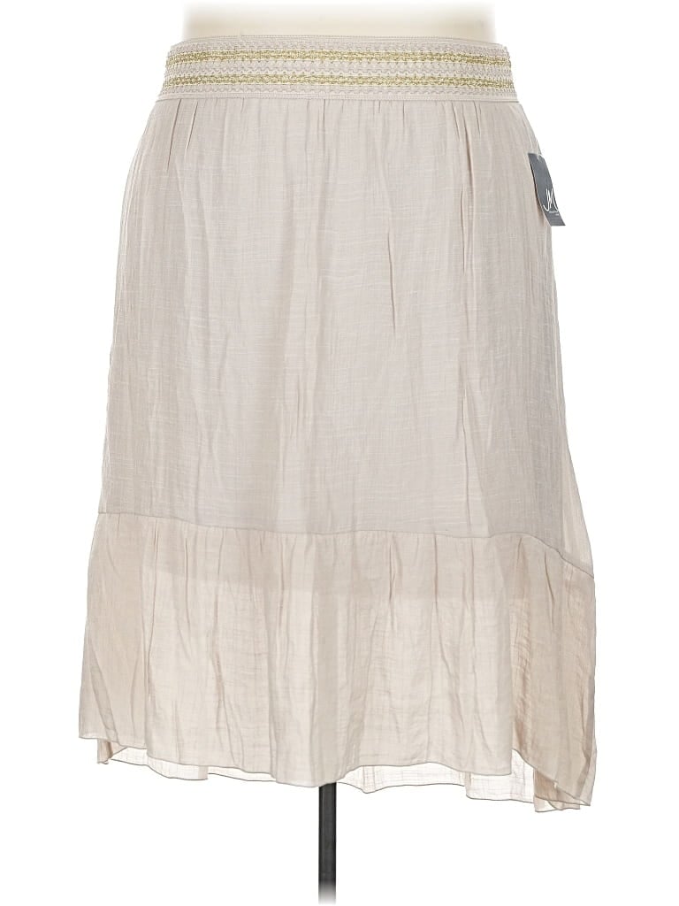 Jm Collection Casual Skirt In White
