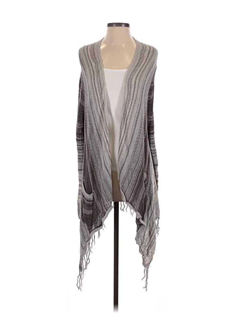 Pre-owned Billabong Cardigan Sweater In Gray