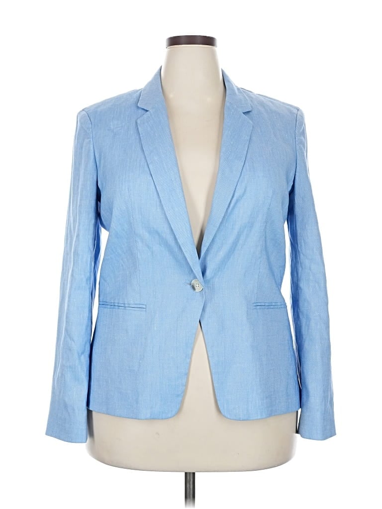 Pre-owned Express Blazer Jacket In Blue