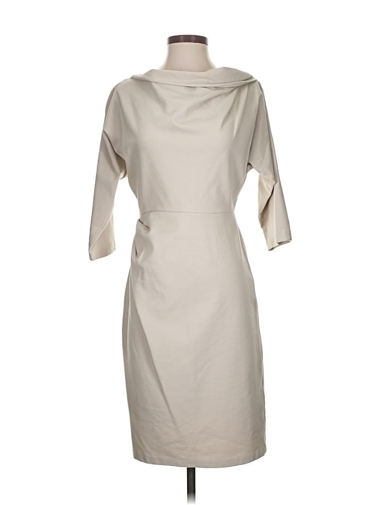 Pre-owned Suzi Chin For Maggy Boutique Casual Dress In Gray