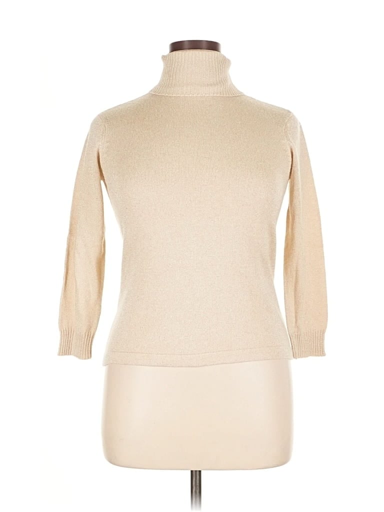 Pre-owned Talbots Silk Pullover Sweater In Brown