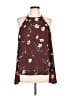 Cooper & Ella 100% Polyester Brown Sleeveless Blouse Size Lg (3) - photo 1