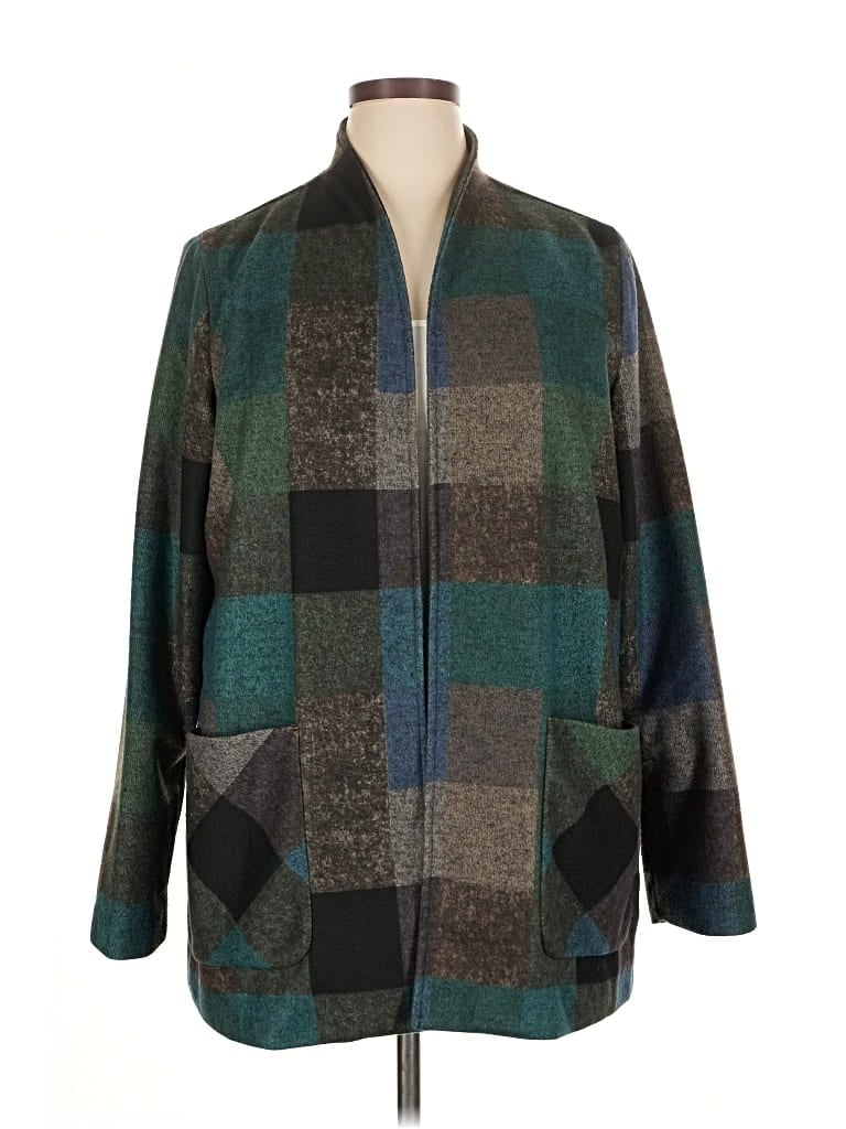 Pre-owned Coldwater Creek Coat In Green