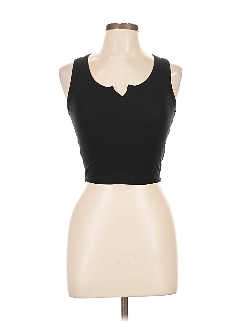 Pre-owned Popular 21 Tank Top Black Strapless Neckline Tops