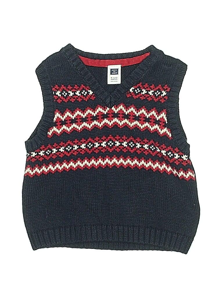 Pre-owned Janie And Jack Babies' Sweater Vest In Blue