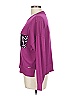 DKNY Animal Print Purple Sweatshirt Size L - photo 5