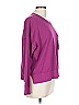 DKNY Animal Print Purple Sweatshirt Size L - photo 4