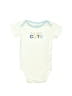 Carter's 100% Cotton Ivory Short Sleeve Onesie 3-6 MO / 6 MO - photo 1