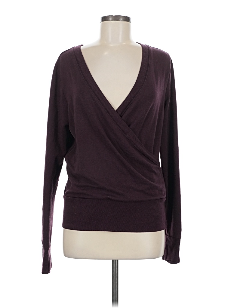 Pre-owned Athleta Cardigan Sweater In Purple
