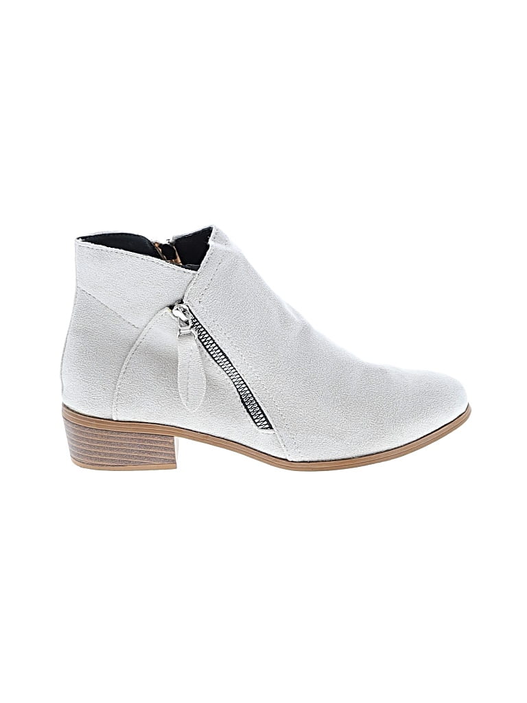 Pre-owned Unbranded Ankle Boots In White