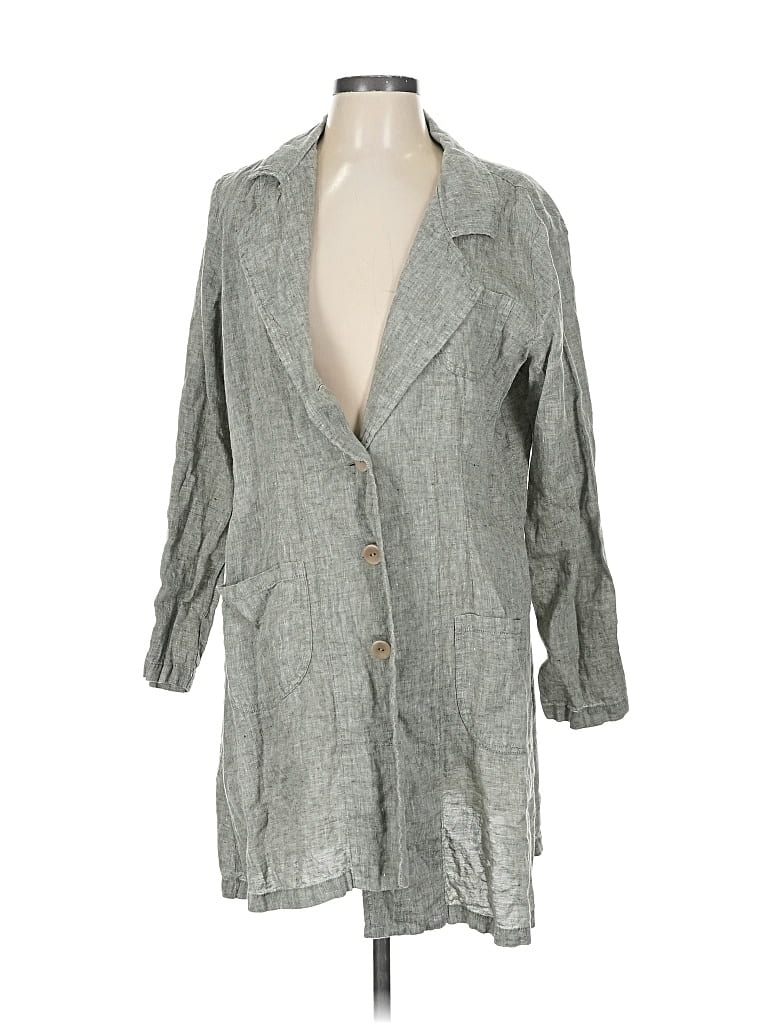 Pre-owned Flax Jacket In Gray