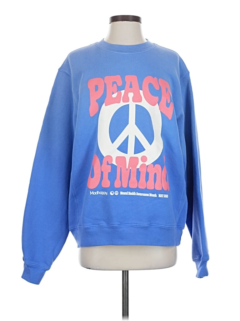 Pre-owned Madhappy Sweatshirt In Blue