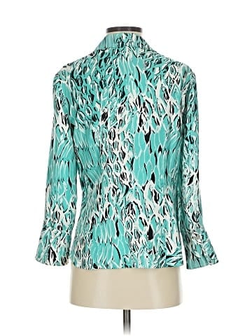 Carlisle 3/4 Sleeve Silk Top (view 2)
