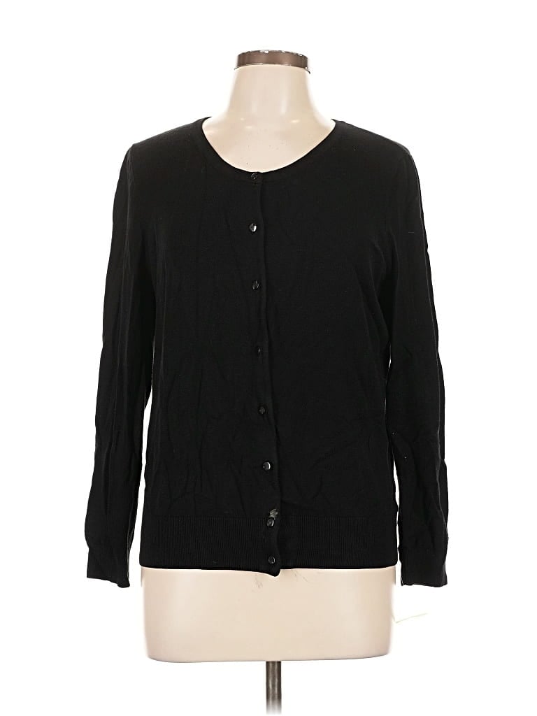 Pre-owned Kenneth Cole New York Cardigan Sweater In Black