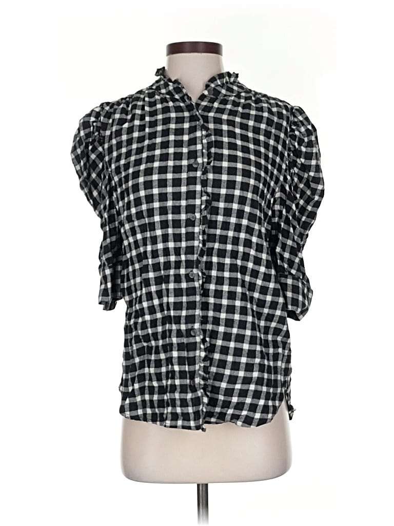 Gap Short Sleeve Blouse In Black
