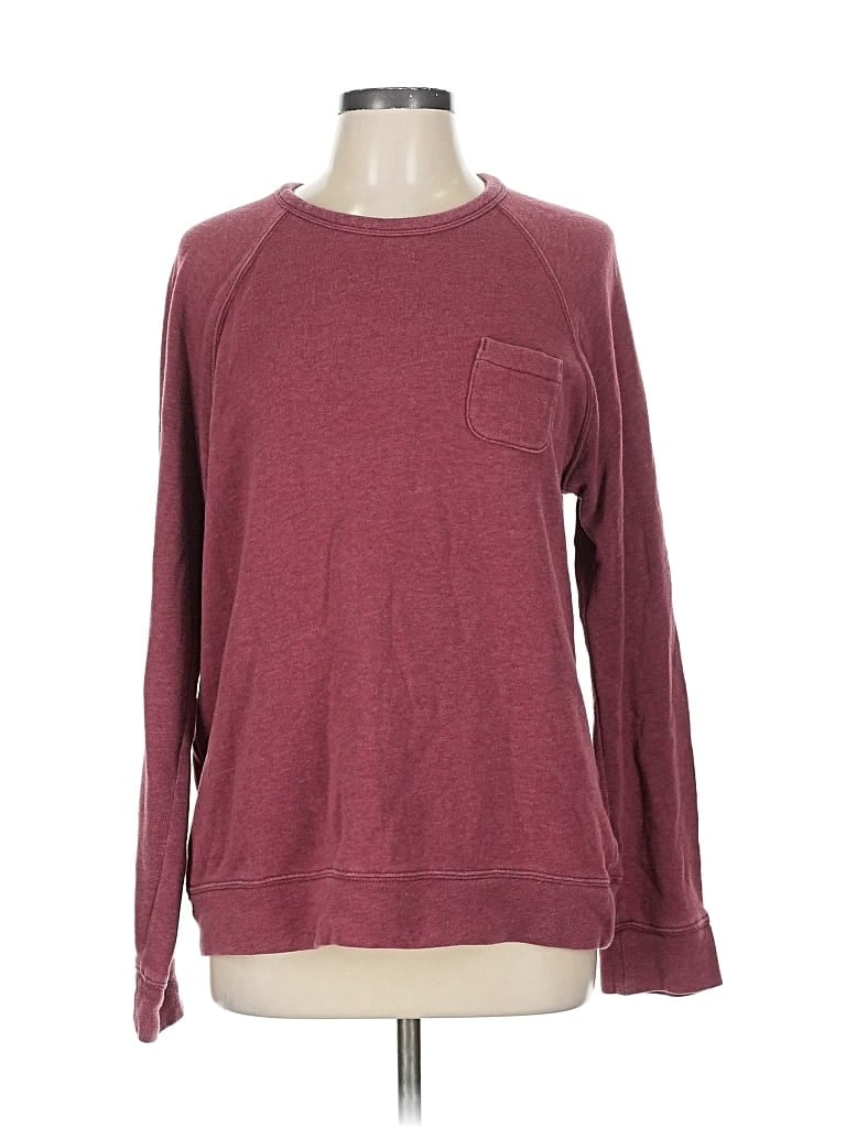 Pre-owned Obey Propaganda Sweatshirt In Burgundy