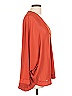 BLOUSE 100% Polyester Orange Long Sleeve Blouse Size L - photo 4