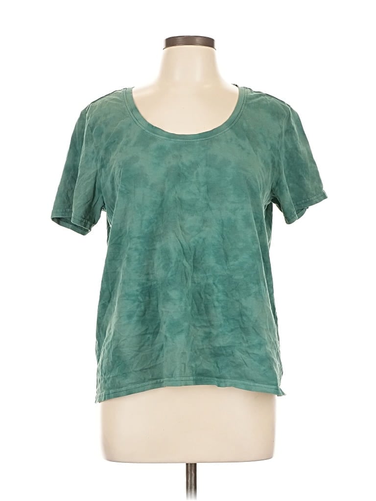 Pre-owned Pact Short Sleeve T-shirt In Green